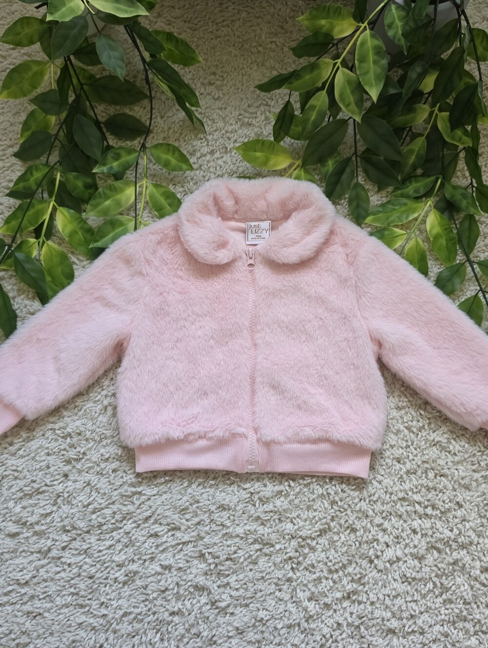 Baby Girl Pink Faux Fur Jacket (18-24 Months)
